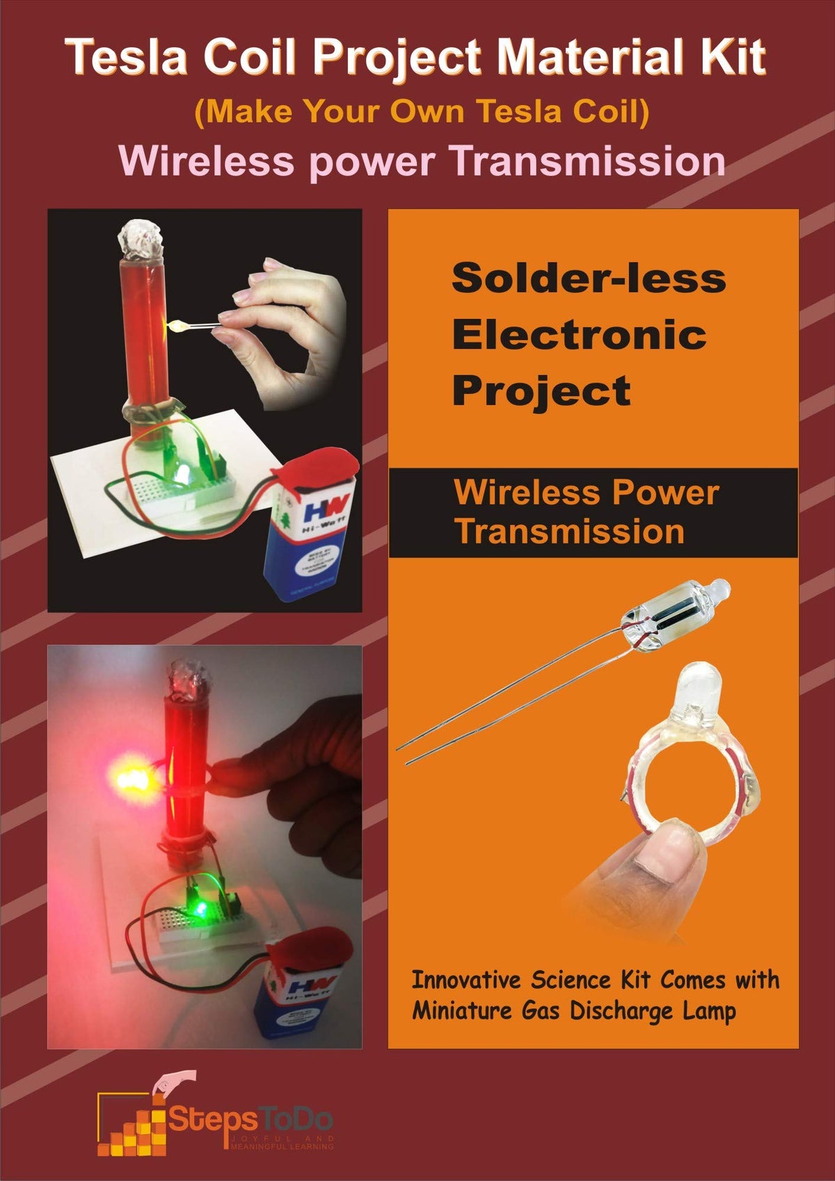 SaFaL Tesla Coil DIY Breadboard Kit with Circuit & Manual