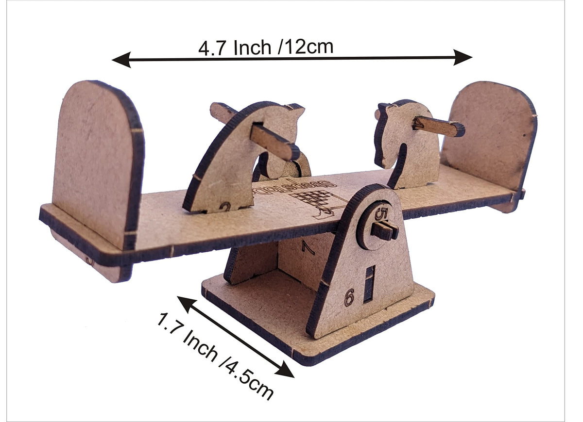 Wooden Doll Playground Build-and-Paint Kit – Slide, Swing, Seesaw & Sandtray