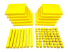 EVA Foam Base Ten Blocks with Place Value Mat, 130 Pcs