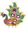 Hand-Painted Wooden Peacock Tealight Stands – Pair with Candles & Holders