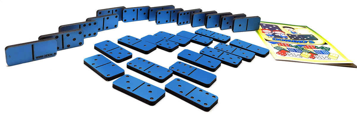 Wooden Double-Six Dominoes – 28 Large Pieces