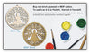 Angular Torus Flower – Hand-Painted Wooden Wall Art