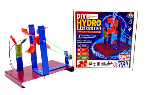Hydroelectricity STEM Kit with Turbine, Motor and LED Board