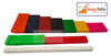 StepsToDo (with device) Plastic Cuisenaire Rods Individual Kit (Set of 74) | Fraction Rods
