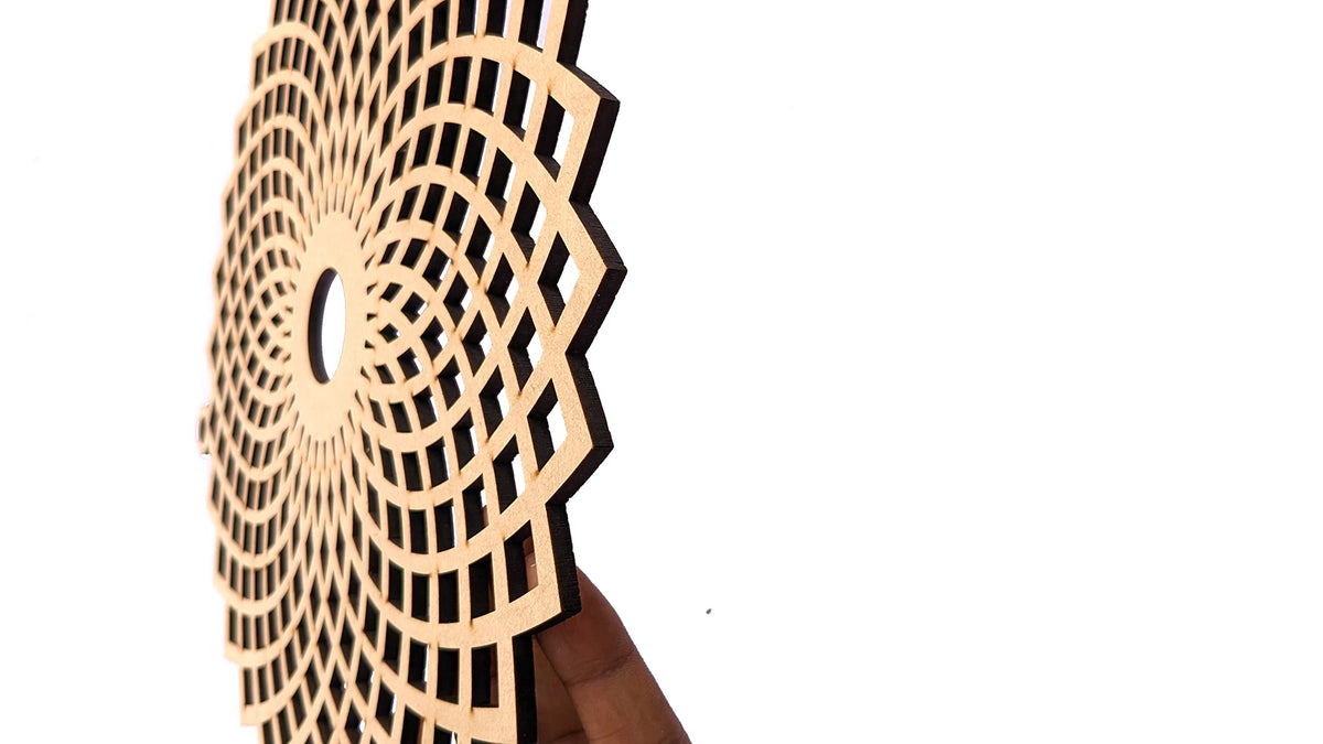 Wooden Sacred Geometry Wall Art – Multiple Designs & Finishes