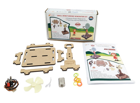 Mini Windmill Making Kit Electricity from Flowing Air. Science Teaching and Learning Aid
