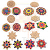 DIY Mandalas Wooden Coaster Painting 'Kit-D' | DIY Art & Craft Kit (T386)