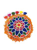 StepsToDo _ DIY Reusable Rangoli Wooden Mat (T346) | Combo pack of 3 Rangoli Mats of A,B,C Designs | Traditional Art with Modern Day Ease of Use (Size : 11.5 Inch of each mat)