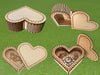 StepsToDo _ Heart Shaped Wooden Box | Elegant Designer Decorative Art | Vanity Box Use for Gifts, Chocolate, Jewelry storage (T280_P2)
