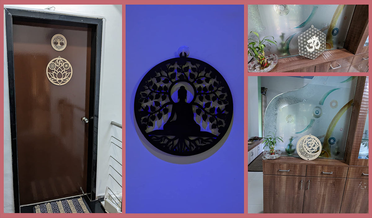 Wooden Sacred Geometry Wall Art – Multiple Designs & Finishes