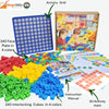 Interlocking Cube Pattern Kit – 240 Cubes, 240 Face Plates, 20 Mats & Grid