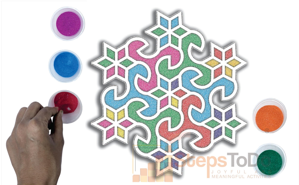 Reusable Floating Rangoli Mat – Design 31