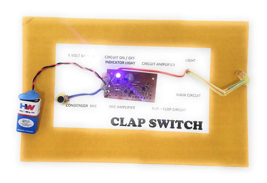Ready-Made Clap Switch with Condenser Mic & Flip-Flop Circuit