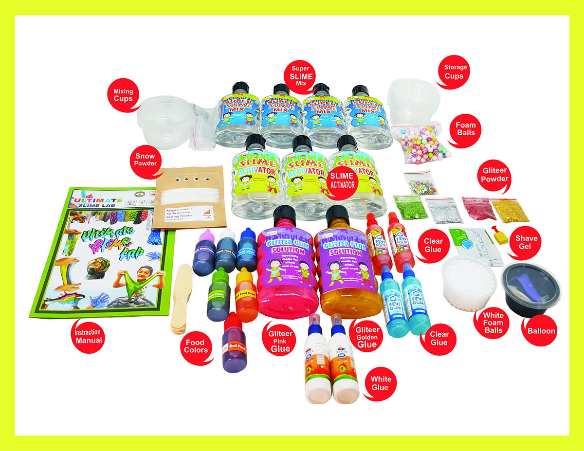Slime Lab Jumbo Kit – Around 3 kg, 50+ Slimes & Activity Booklet