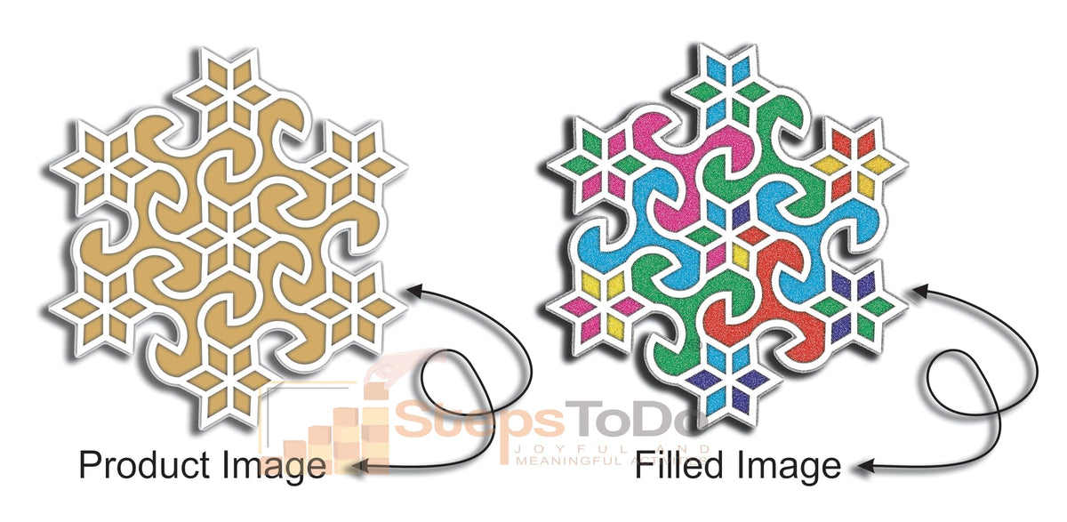 Reusable Floating Rangoli Mat – Design 31