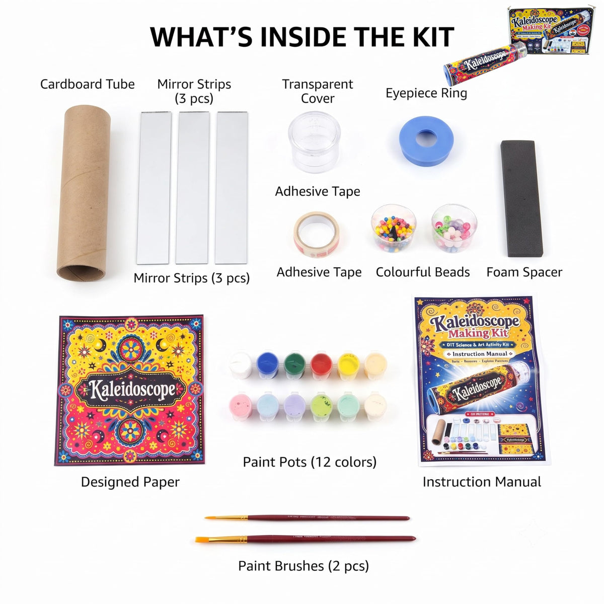 DIY Kaleidoscope Making Kit – Science & Art