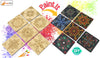 StepsToDo Wooden Dot Mandalas Paint Kit (H) – DIY Tea Coaster Set with Holder | 6 Square MDF Coasters, Acrylic Colours, Dotting Tools, Brushes & Stand | Mandala Art Kit for Beginners & Artists