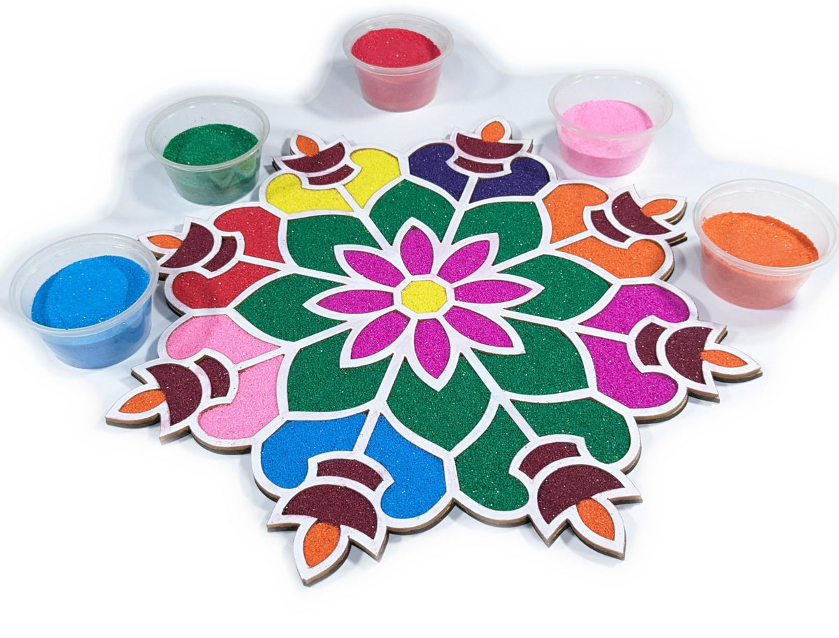 Reusable Floating Rangoli Mat – Design 27