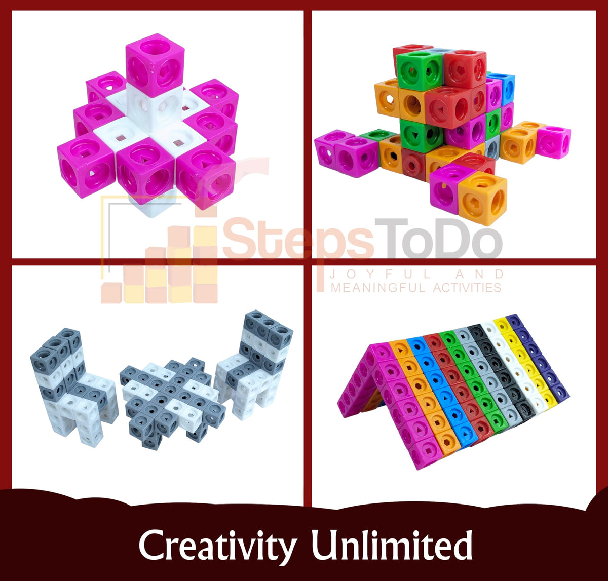 Linking Maths Cubes for Counting, Sorting & Patterns