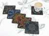 StepsToDo Wooden Dot Mandalas Paint Kit (H) – DIY Tea Coaster Set with Holder | 6 Square MDF Coasters, Acrylic Colours, Dotting Tools, Brushes & Stand | Mandala Art Kit for Beginners & Artists