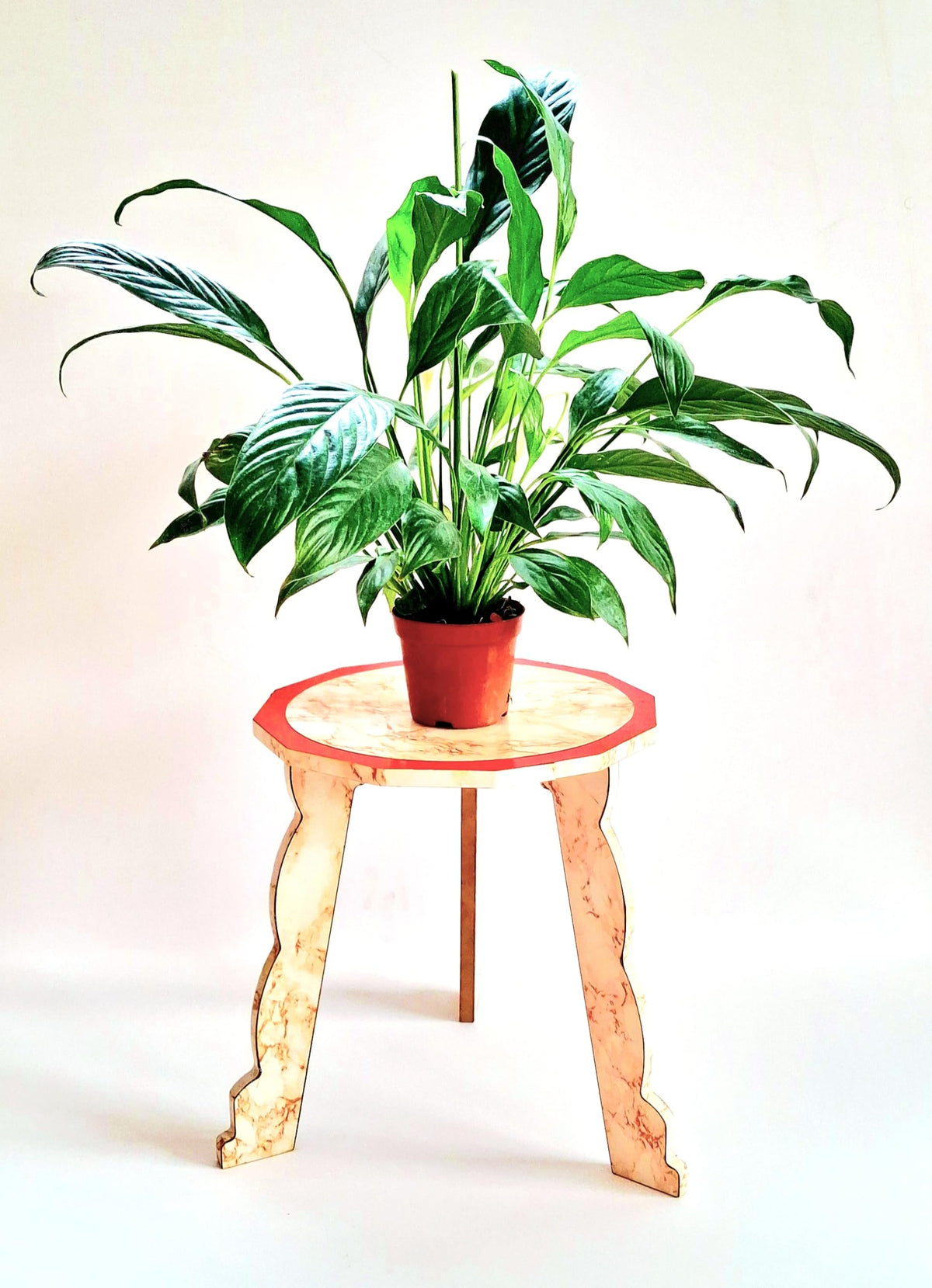 Foldable Wooden Dodecagon Stool & Side Table – 12 Inch, 3 Legs