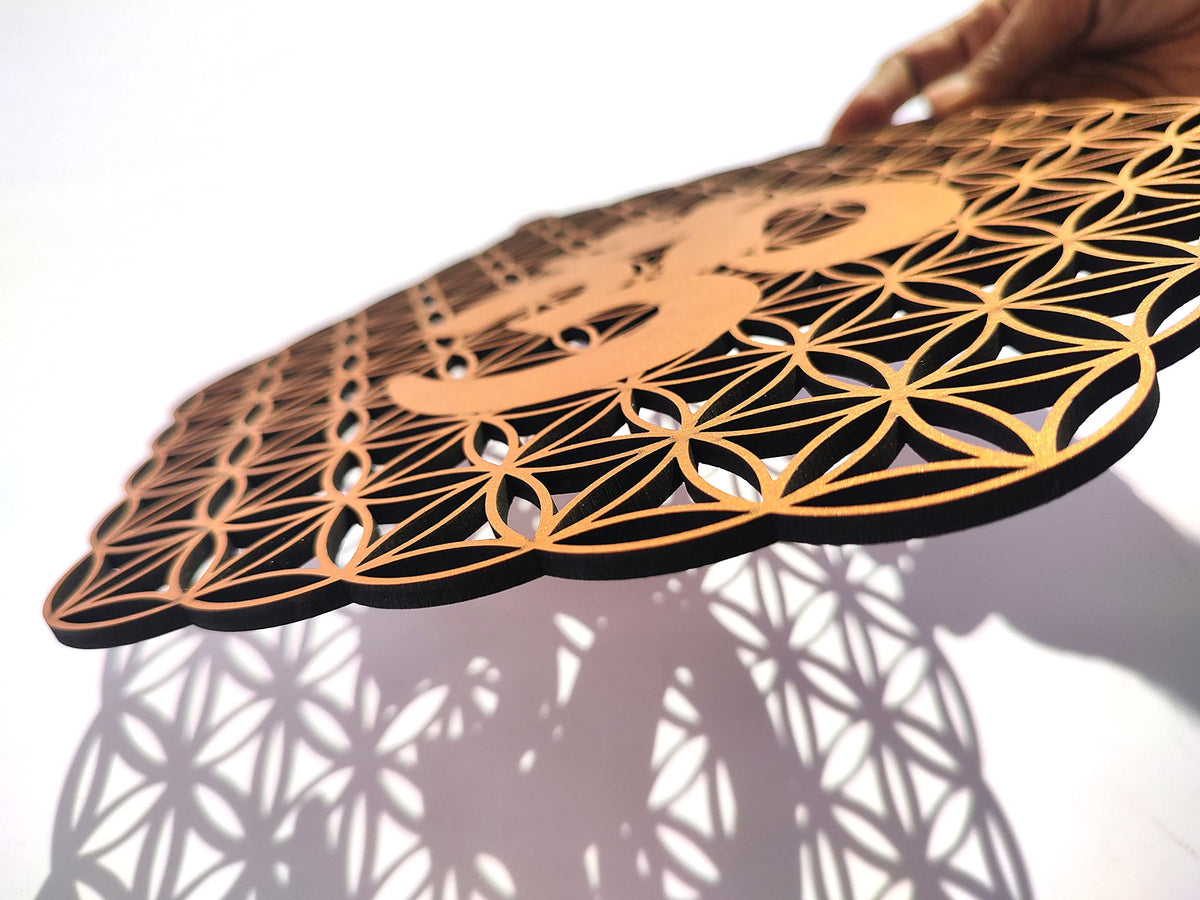 Wooden Sacred Geometry Wall Art – Multiple Designs & Finishes