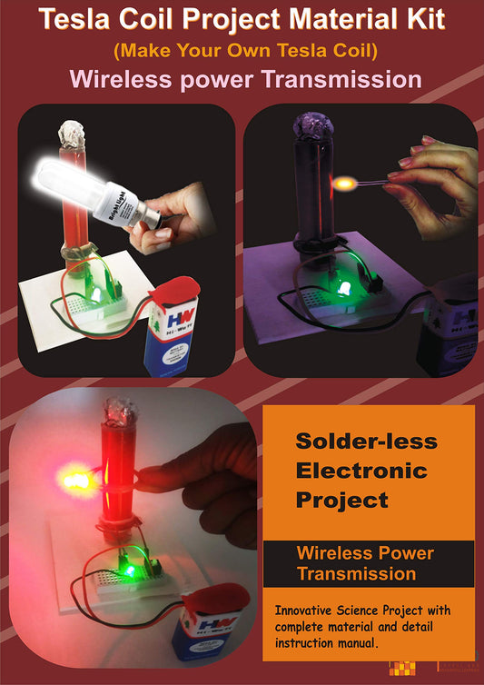 SaFaL Tesla Coil DIY Breadboard Kit with Circuit & Manual