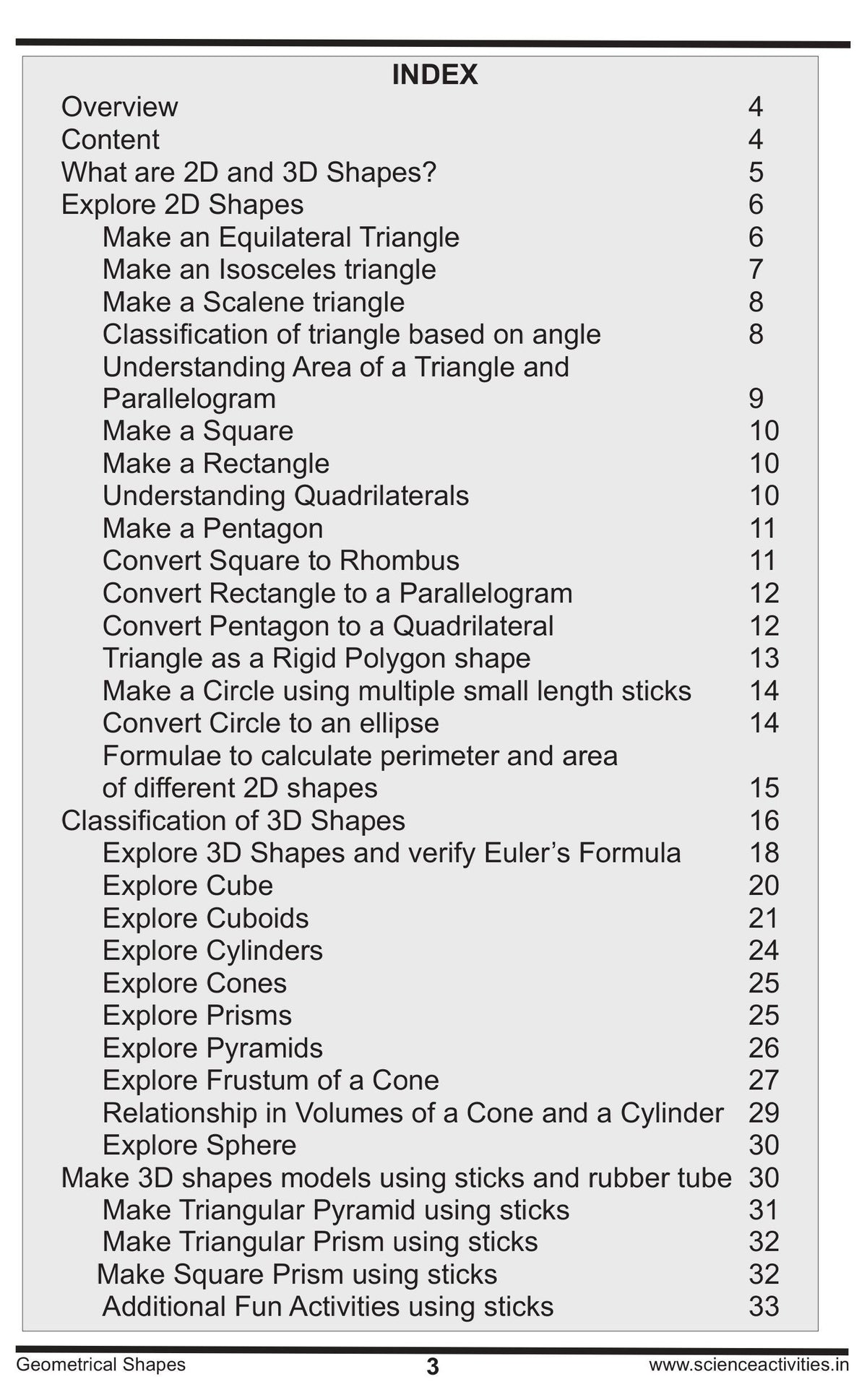 2D & 3D Geometrical Shapes Activity Kit