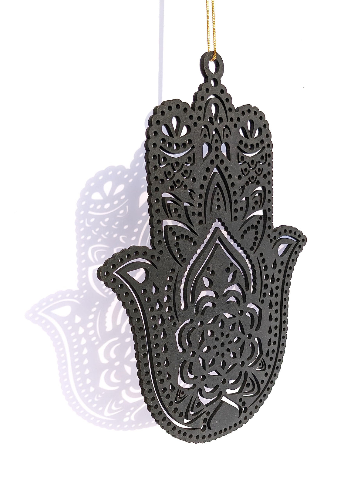Hamsa Hand – Hand-Painted Sacred Geometry Wall Art