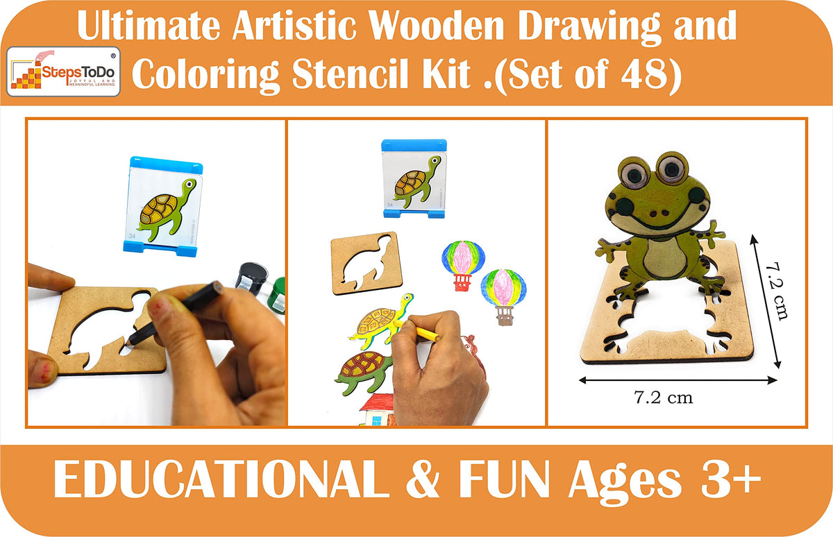 DIY Drawing, Colouring & Puzzle Stencil Kit
