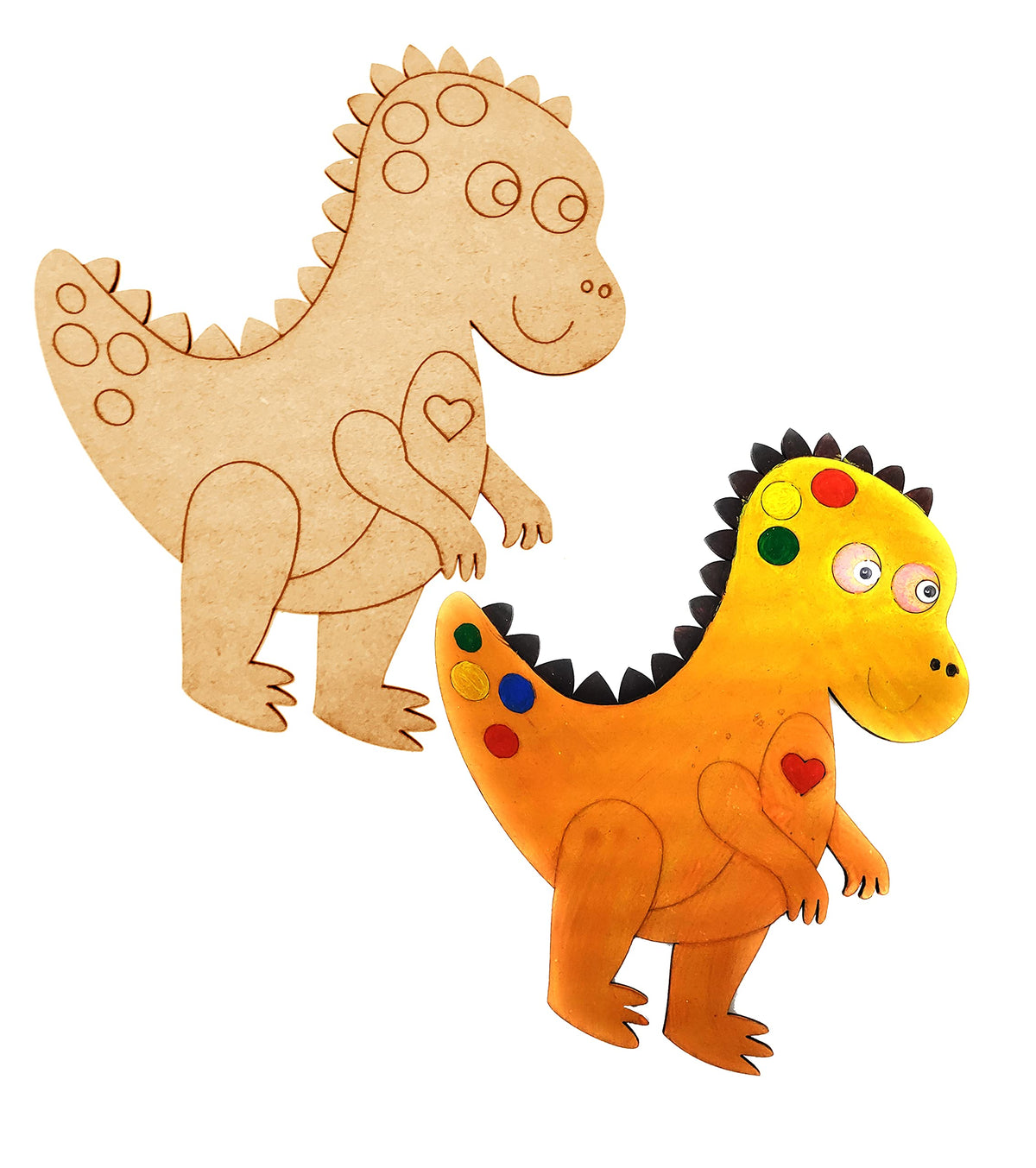 Fun with Dino – Wooden Dinosaur Painting Kit