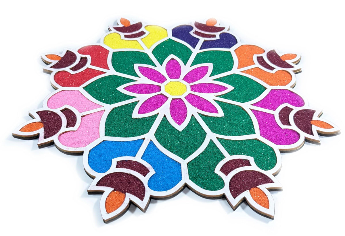 Reusable Floating Rangoli Mat – Design 27