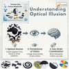 StepsToDo Benham Disc Teaching Aid | Optical Illusion & Persistence of Vision Demonstration Model | Science Lab Activity Teaching Learnig Material