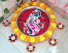 Floating Rangoli Set of 8 – 12-Inch Peacocks, 5.5/3.5-Inch Lotus, 2.5-Inch Diyas & 4-Inch Laxmi Foot