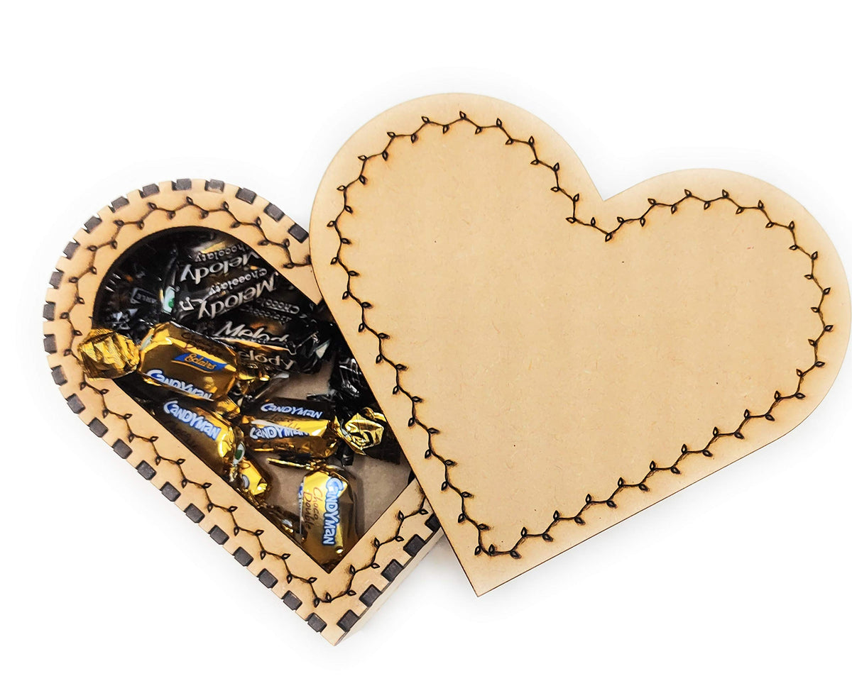 OiDelight Paintable Heart-Shaped Wooden Storage Box – 5 Inch (2)