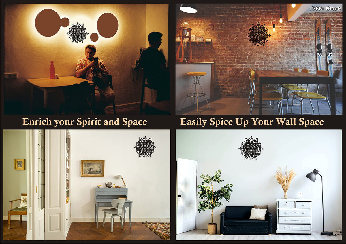 Wooden Sacred Geometry Wall Art – Multiple Designs & Finishes