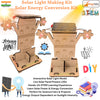 StepsToDo Wooden STEM Teaching Kit - Solar Street Light with Live Solar Panel | Solar Power Generation DIY Kit for Concept Development & Skills Building