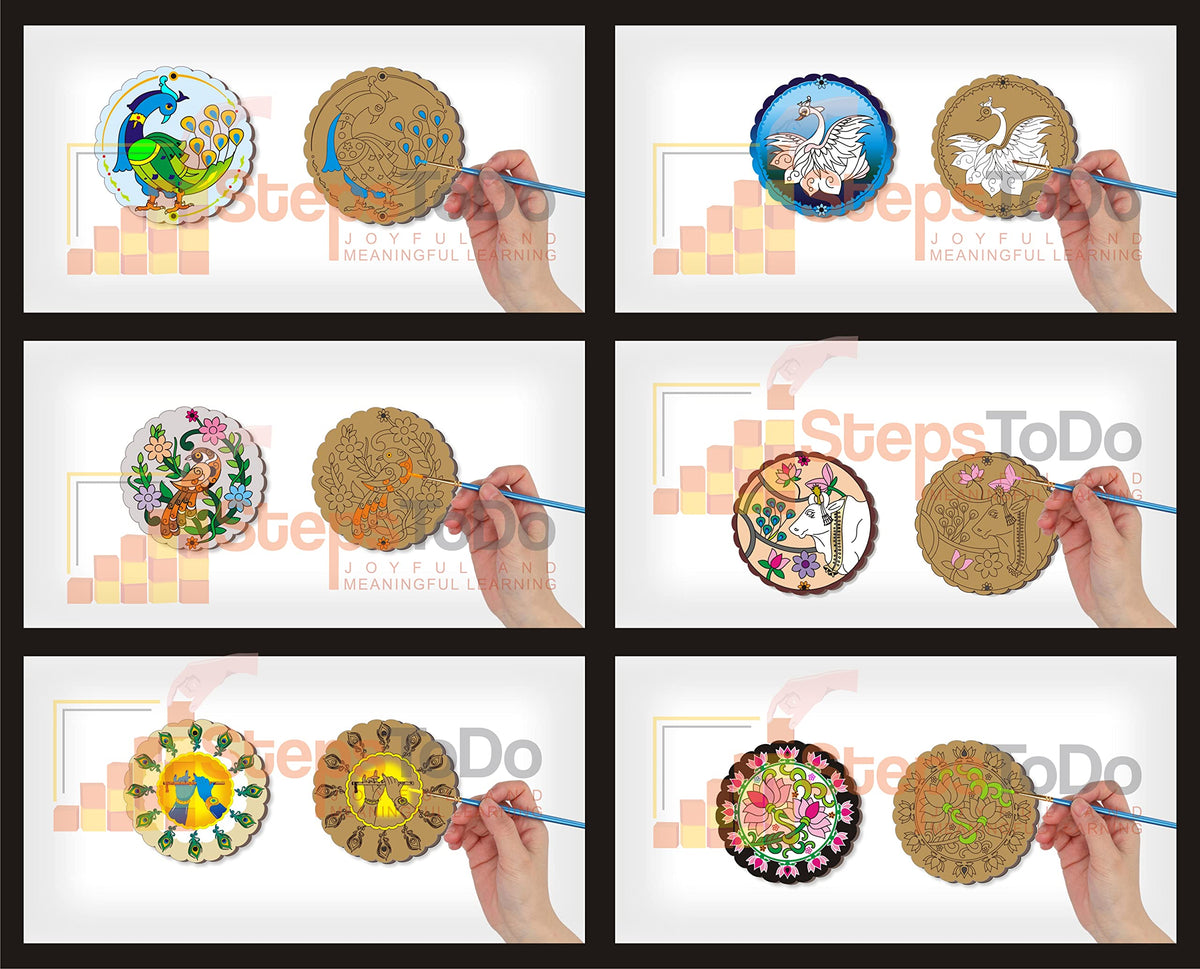 Pichwai Coaster Painting Kit A – Coasters & Wall Hangings