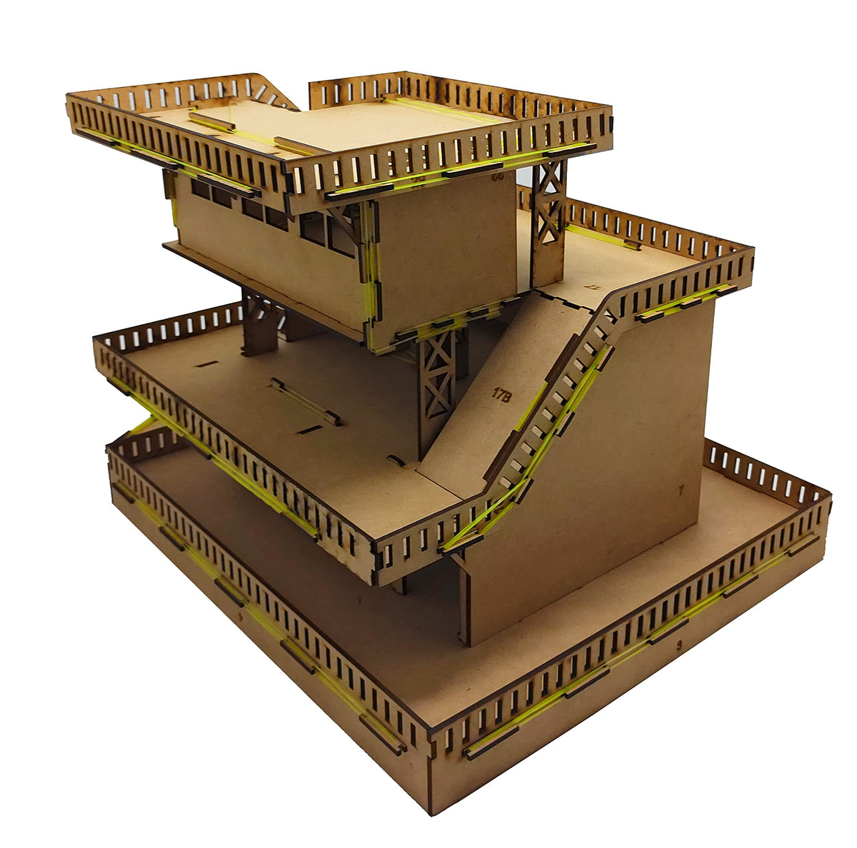 Parking Garage Build-and-Paint Kit – 41 × 41 cm