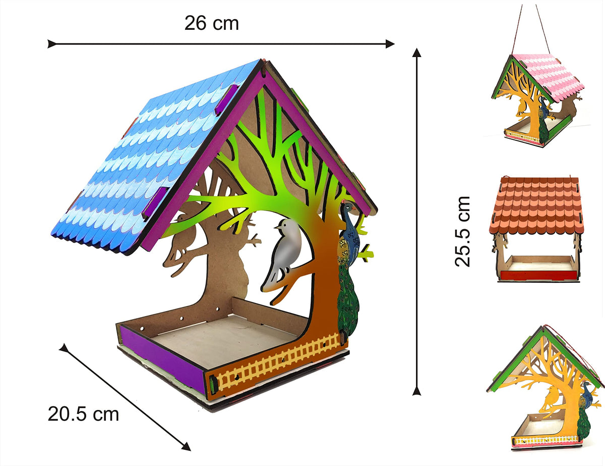 Wooden Birdhouse Build-and-Paint Kit