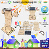 StepsToDo Wooden STEM Teaching Kit - Solar Street Light with Live Solar Panel | Solar Power Generation DIY Kit for Concept Development & Skills Building