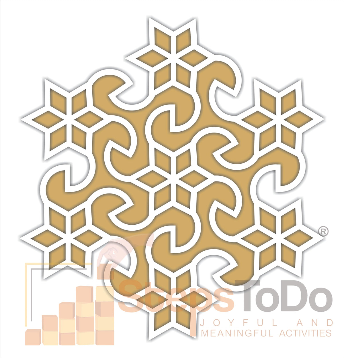 Reusable Floating Rangoli Mat – Design 31