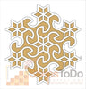 StepsToDo Reusable Floating Rangoli Mat. Washable, Portable Readymade Stencil Template Craft. Just Fill with Rangoli or Petals. Traditional Design with Modern Day Ease of Use (Design 31)