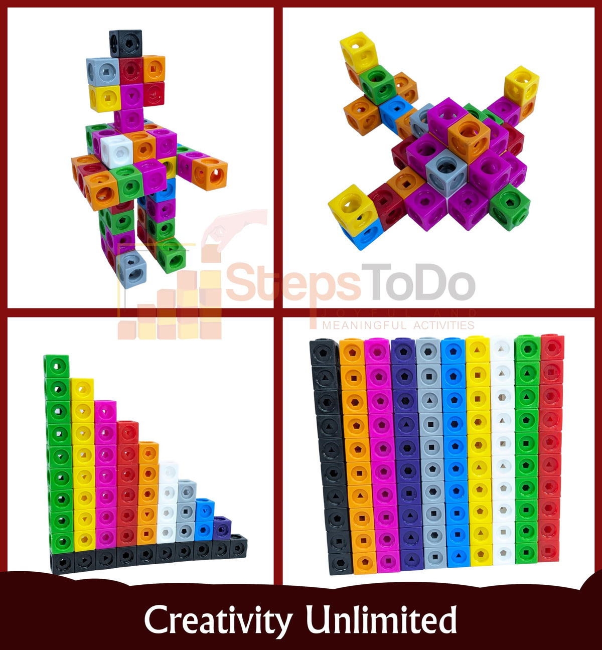 Linking Maths Cubes for Counting, Sorting & Patterns