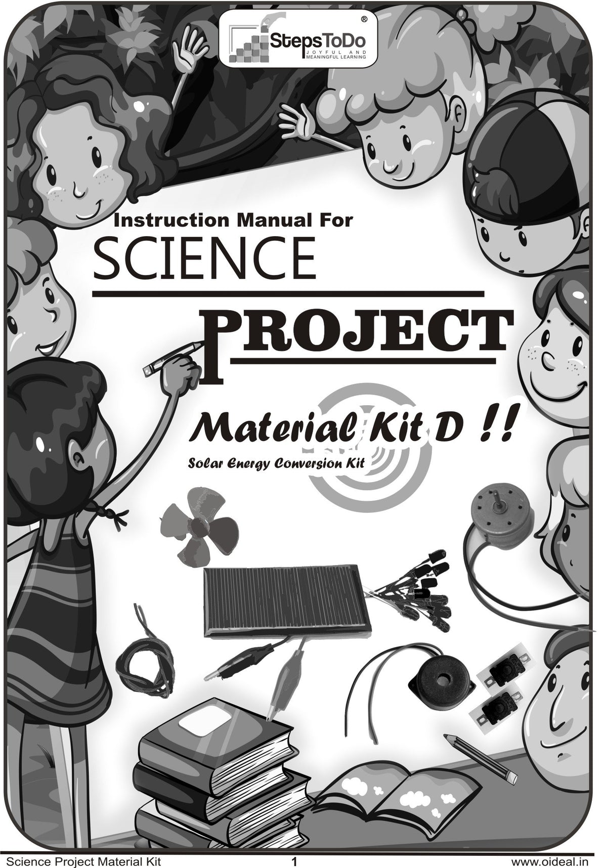 Solar Energy Conversion Kit – Project Materials Set D with Manual