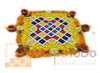 StepsToDo Reusable Rangoli Kolam/Muggulu Template Mat with Wooden Base. Just Fill It Up with Rangoli, Flowers, Pulses. Traditional Art Modern Day Ease of Use. (11.5 Inch)