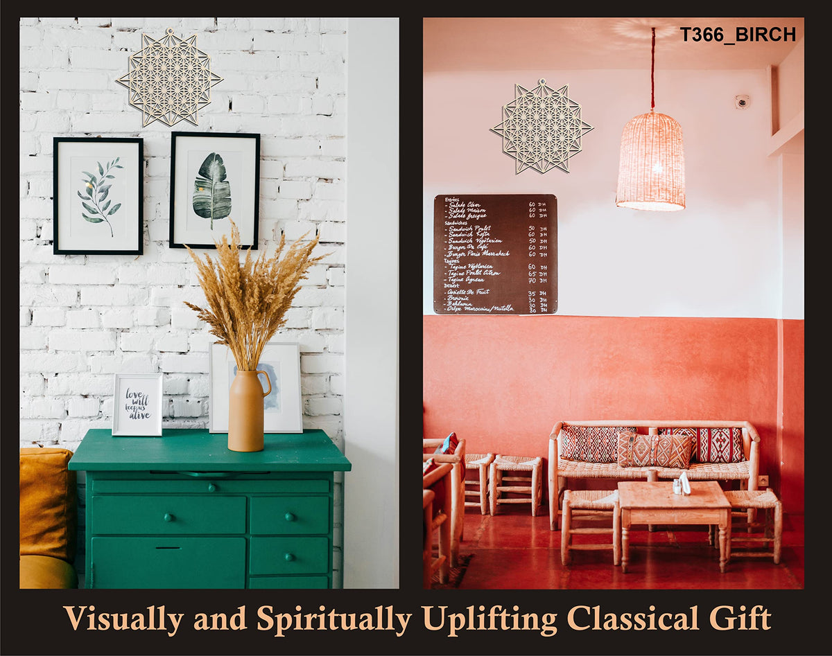 Wooden Sacred Geometry Wall Art – Multiple Designs & Finishes