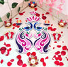Floating Rangoli Set of 8 – 12-Inch Peacocks, 5.5/3.5-Inch Lotus, 2.5-Inch Diyas & 4-Inch Laxmi Foot