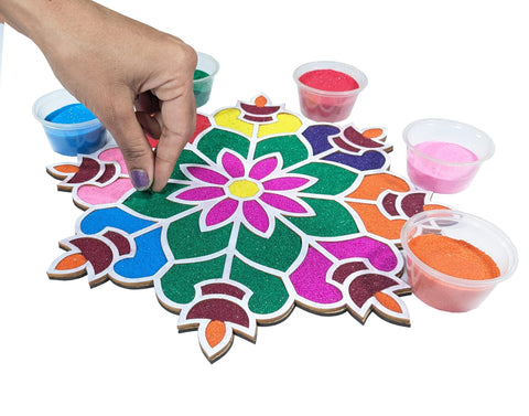 Reusable Floating Rangoli Mat – Design 27