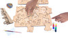 StepsToDo Ultimate Craft Kit. Wooden Painting, Puzzle & Hanging Making Kit Set of 4 Boards with 4 Themes. Kittens & Puppies, Sea Life, Dinosaur, Space.